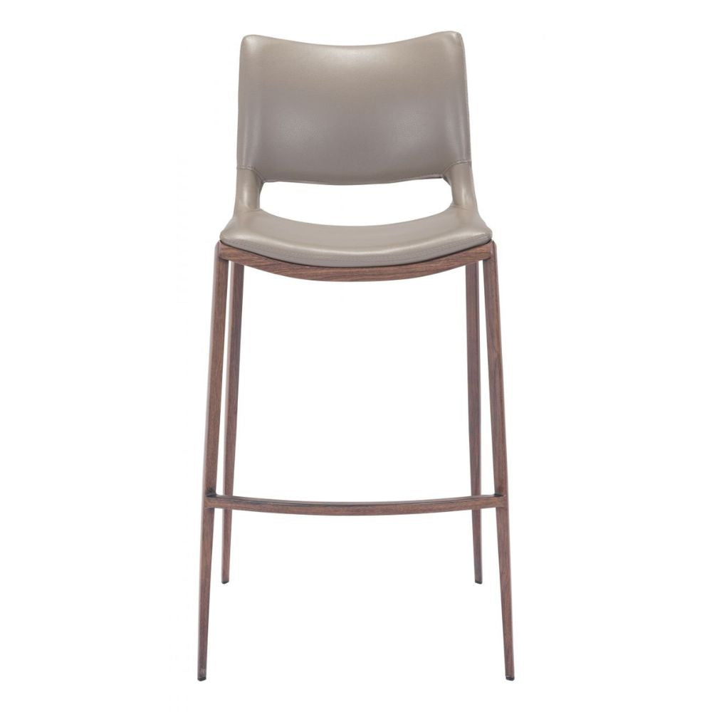 Ace Barstool (Set of 2) Brown & Walnut