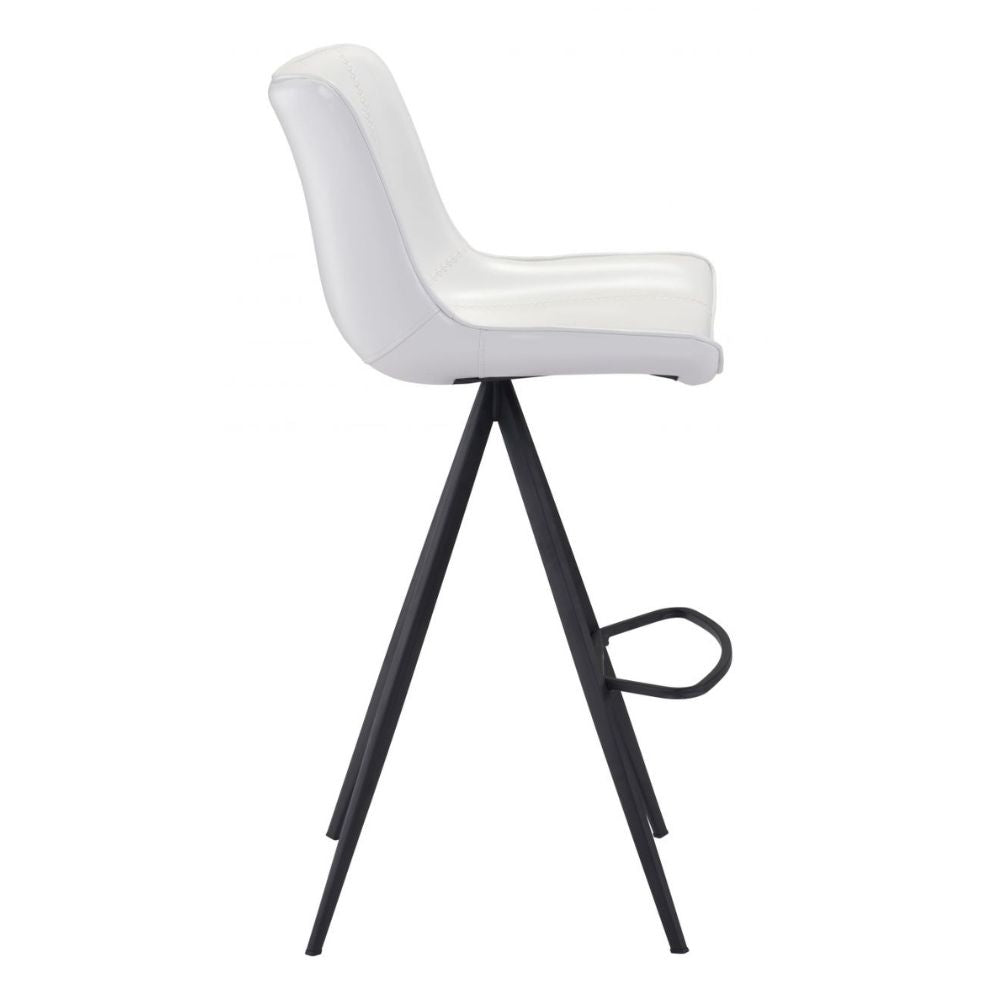 Aki Barstool (Set of 2) White & Black