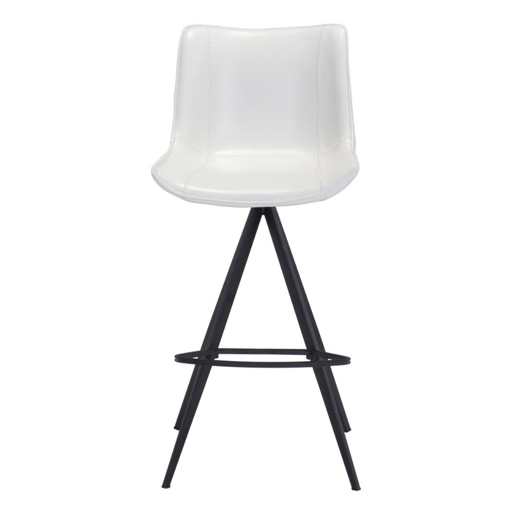 Aki Barstool (Set of 2) White & Black