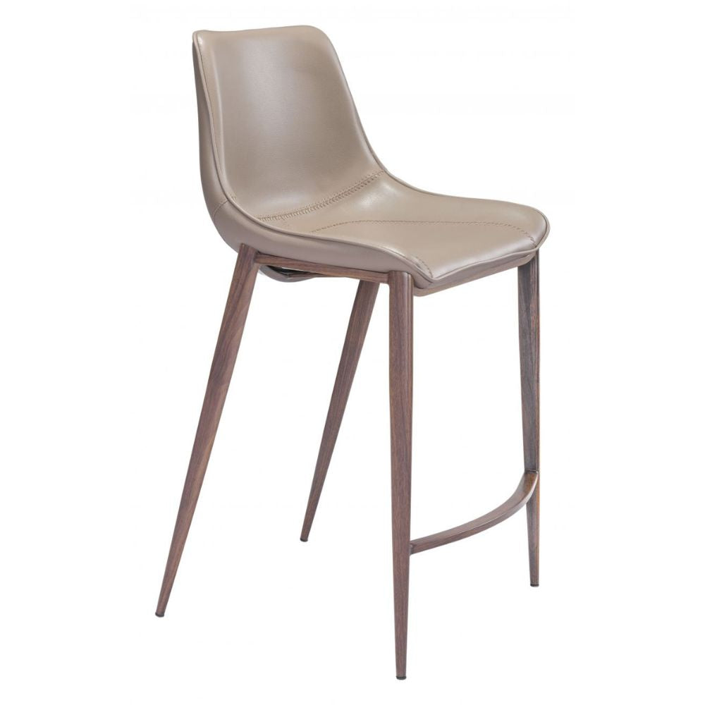 Desi Counter Stool (Set of 2) Black & Walnut