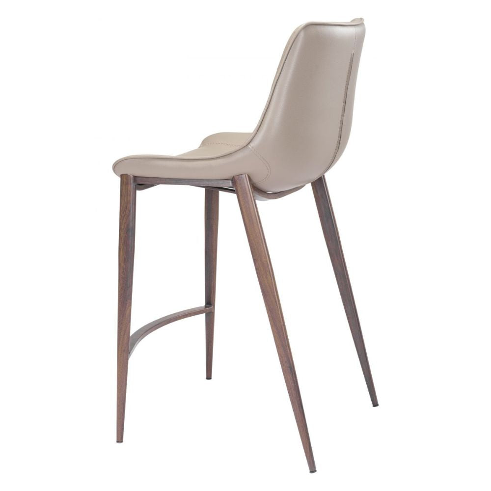 Desi Counter Stool (Set of 2) Black & Walnut