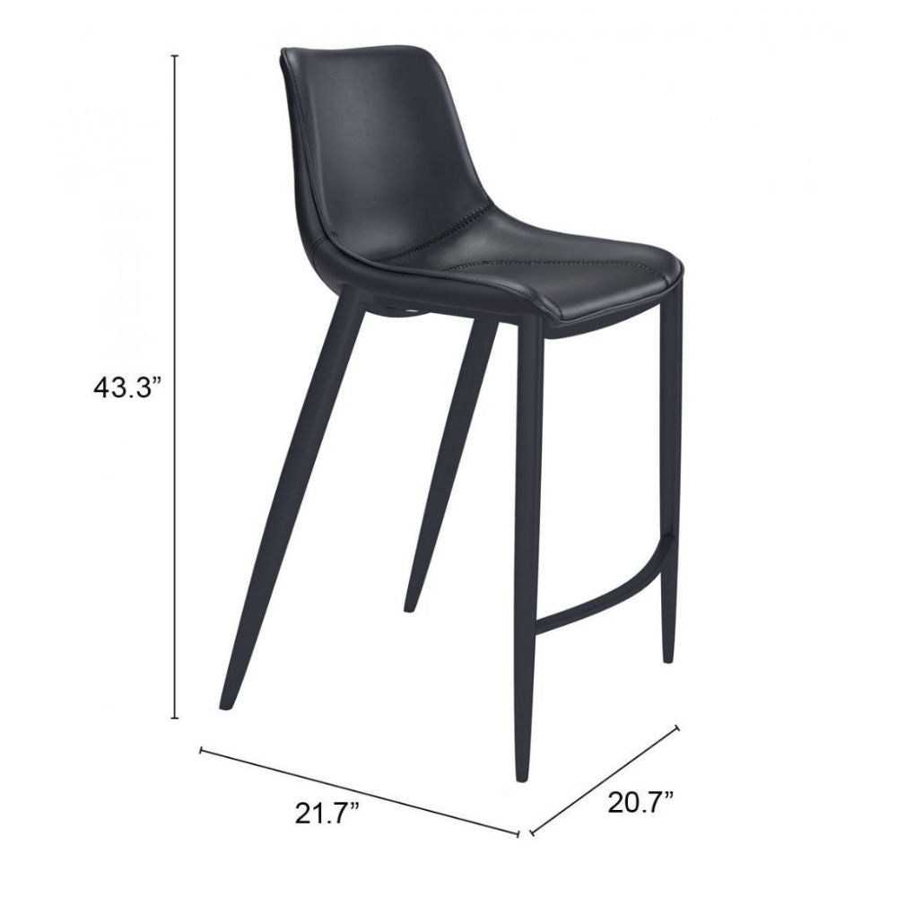 Magnus Barstool (Set of 2) Black