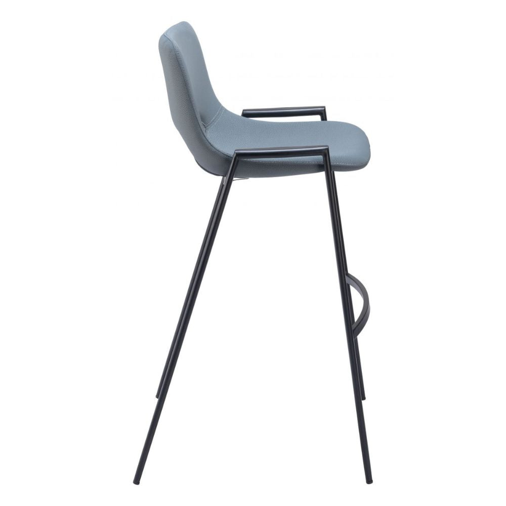 Desi Barstool (Set of 2) Azure Gray