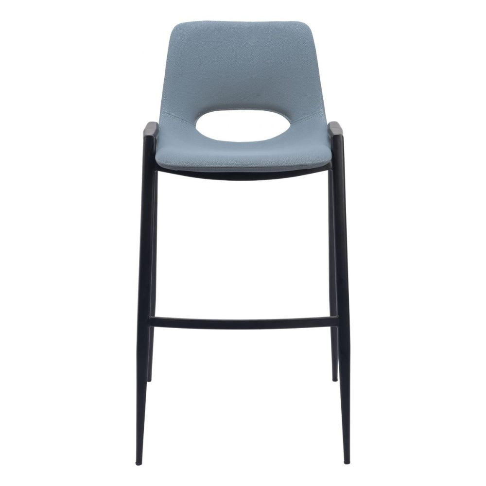 Desi Barstool (Set of 2) Azure Gray
