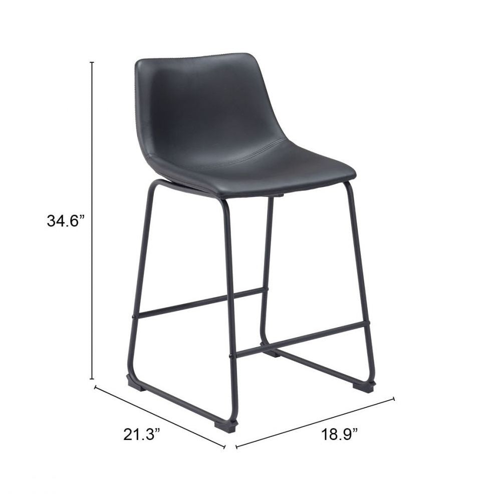 Smart Counter Stool (Set of 2) Black