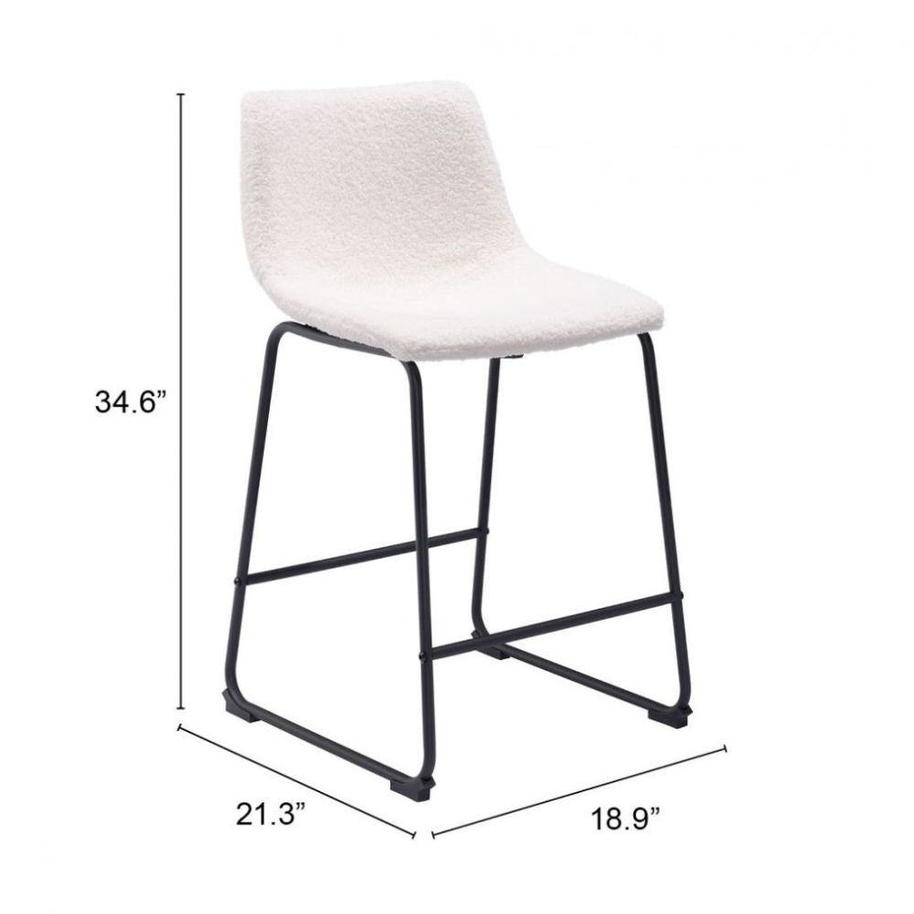 Smart Counter Stool (Set of 2) Ivory