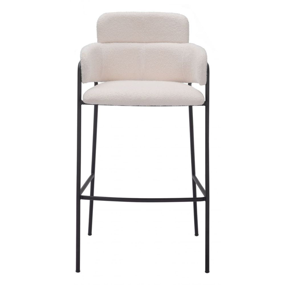Marcel Barstool (Set of 2) Cream