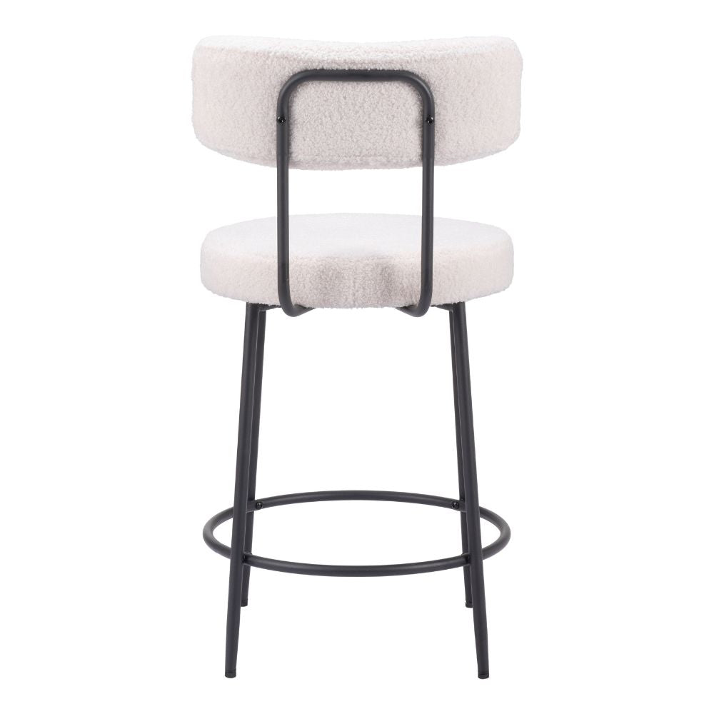 Blanca Counter Stool (Set of 2) Ivory