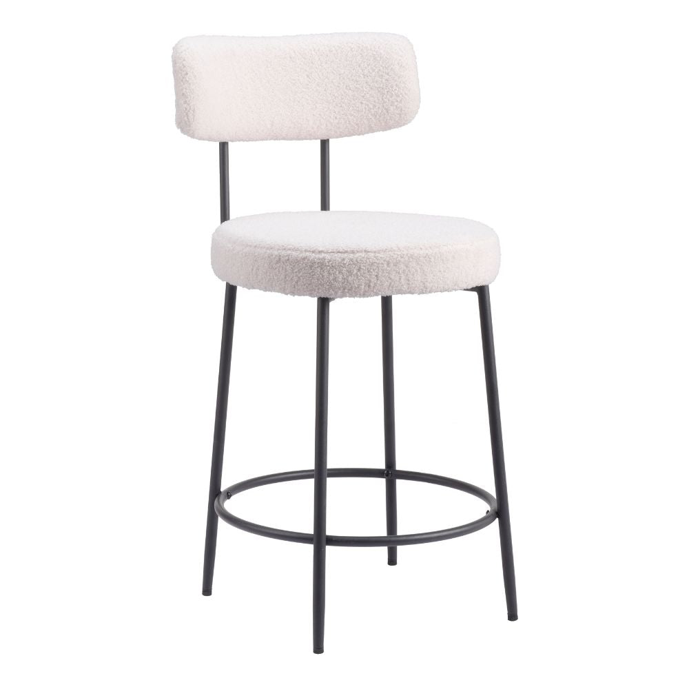 Blanca Counter Stool (Set of 2) Ivory