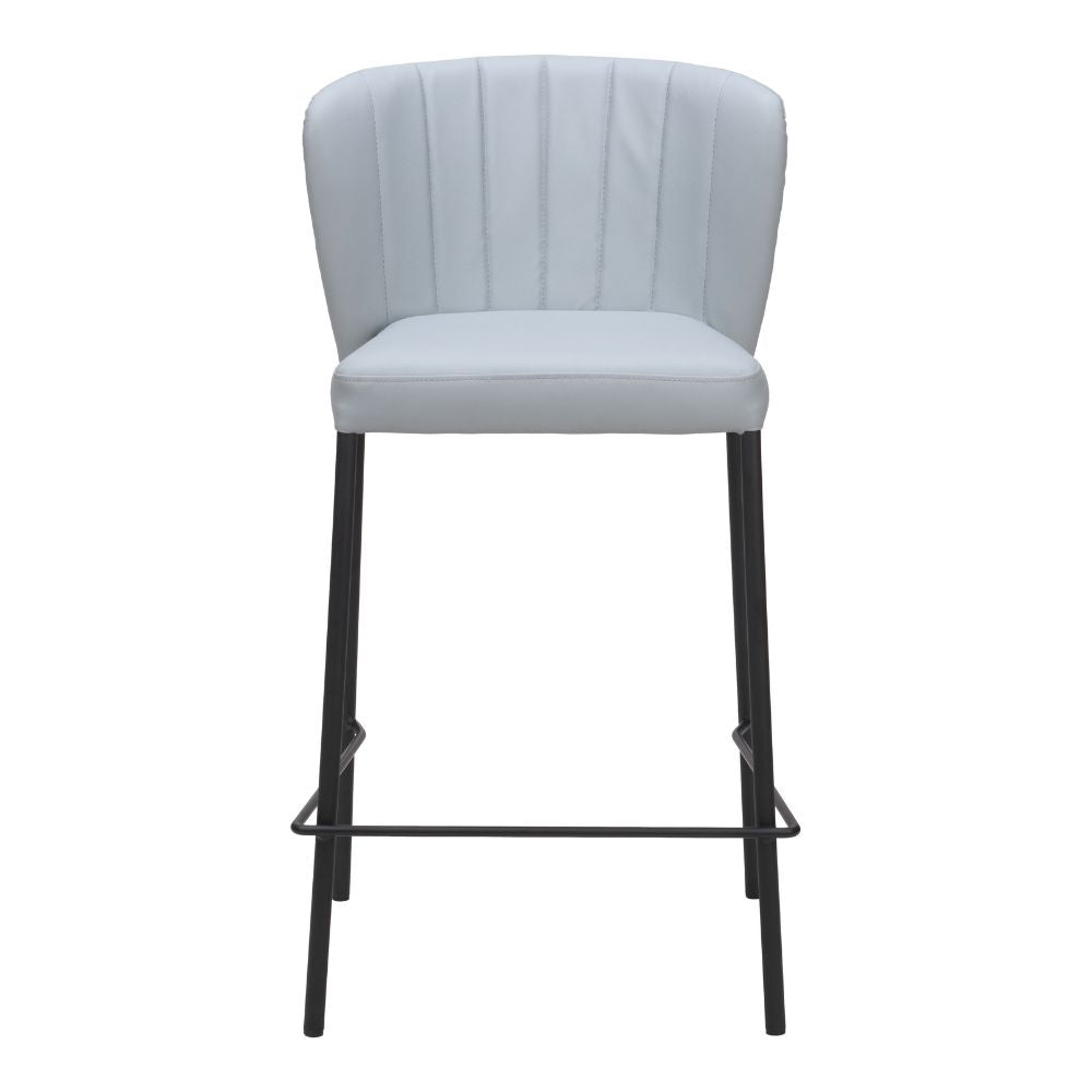 Linz Counter Stool (Set of 2) Gray