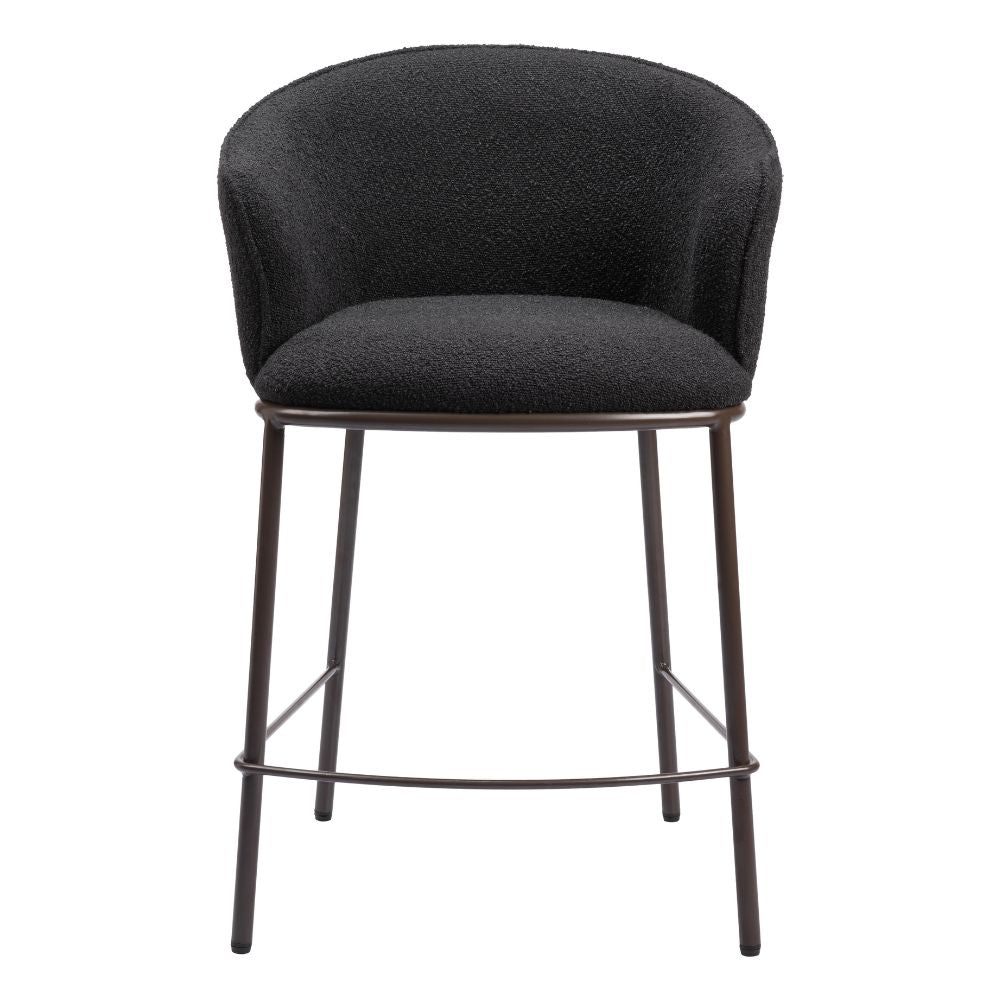 Essen Counter Stool Black & Bronze