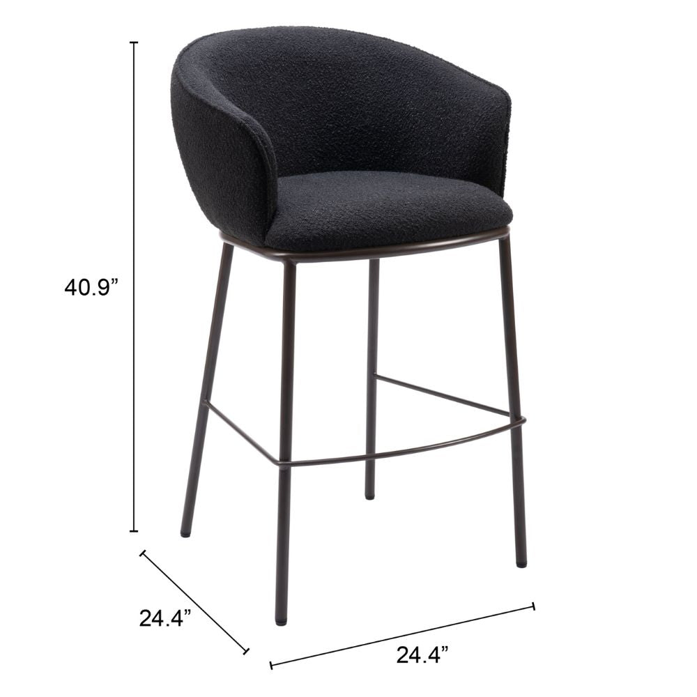 Essen Barstool Black & Bronze