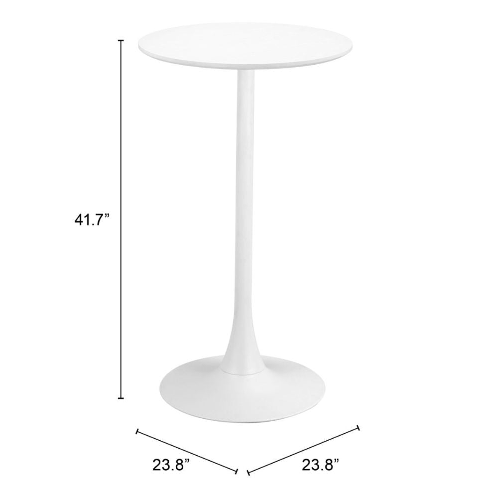 Auray Bar Table White