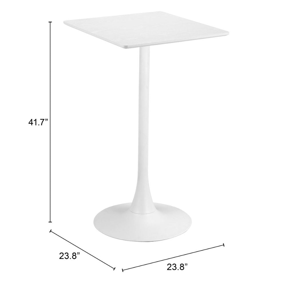 Valleta Bar Table White