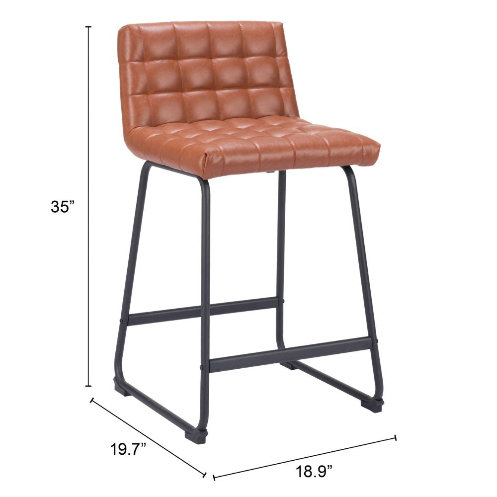 Pago Counter Stool (Set of 2) Brown