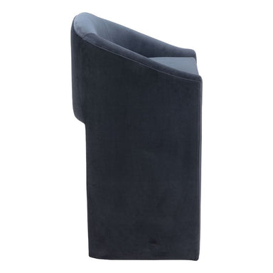 Modern black chair on a white background