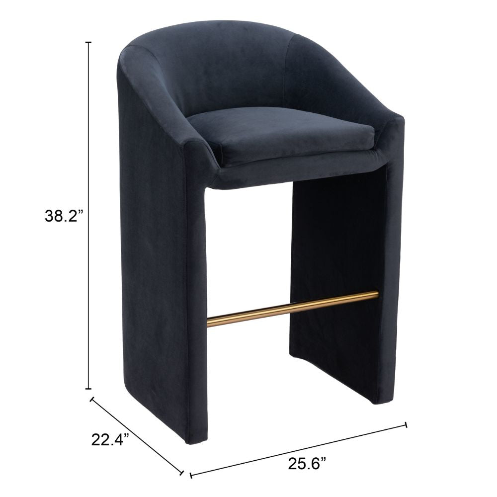 Emas Barstool Midnight Gray