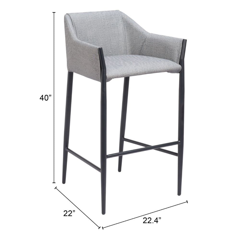 Andover Barstool Slate Gray