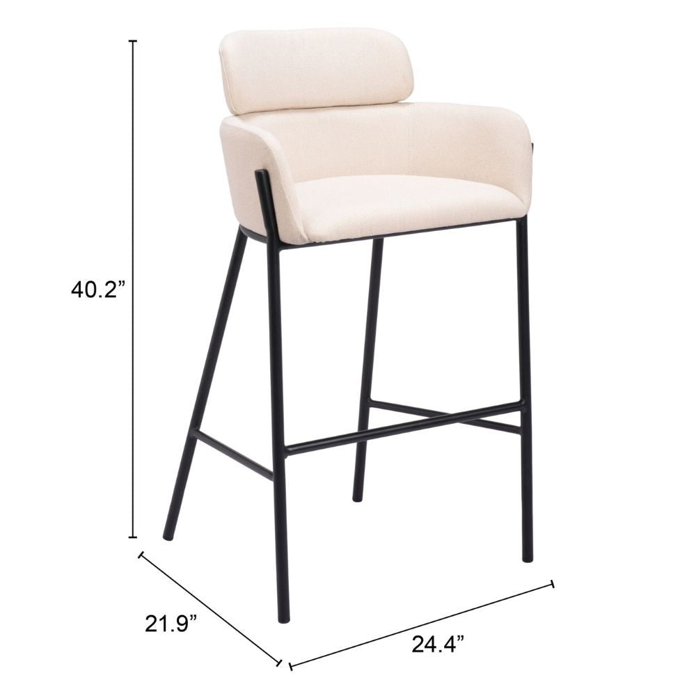 Bremor Barstool Beige