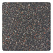 Square mat with a speckled pattern on a dark background