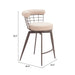 Bar stool with dimensions on a white background
