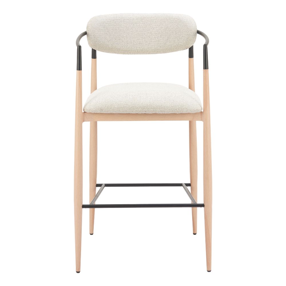 Equinox Barstool Oyster Gray & Natural