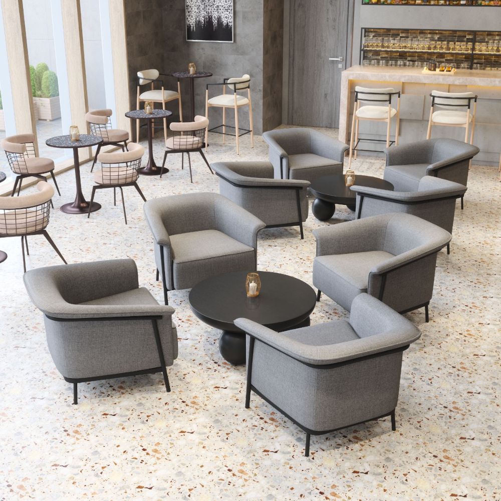 Equinox Barstool Oyster Gray & Natural