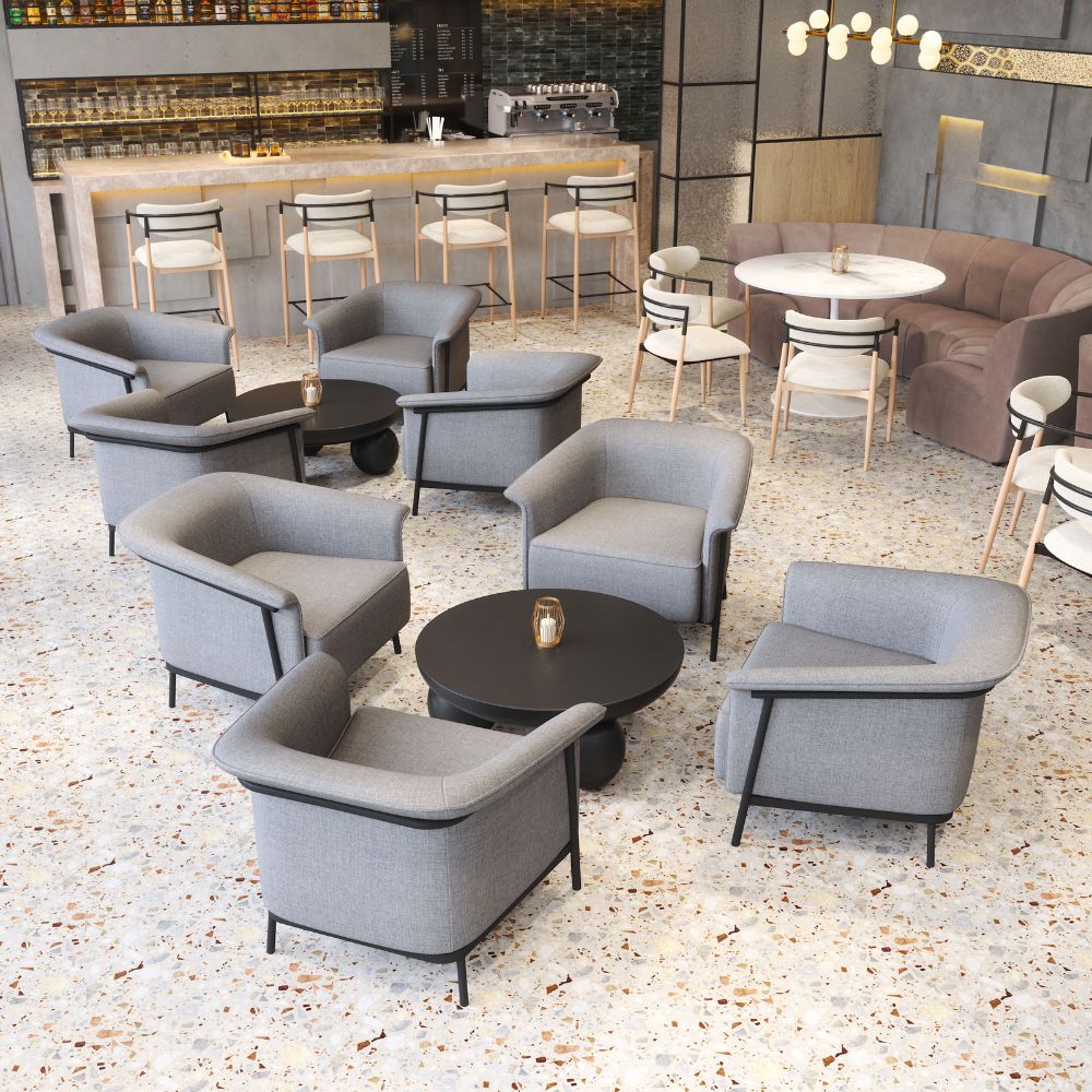 Equinox Barstool Oyster Gray & Natural