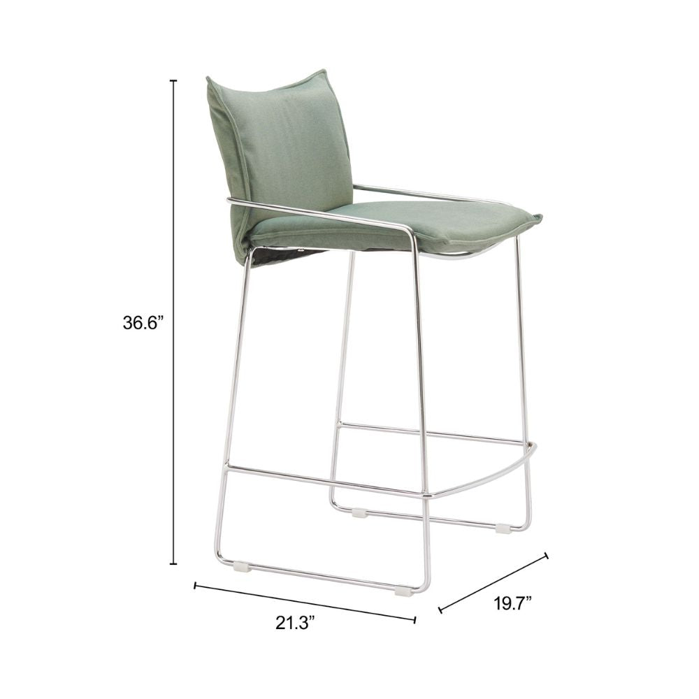 Pola Counter Stool Green
