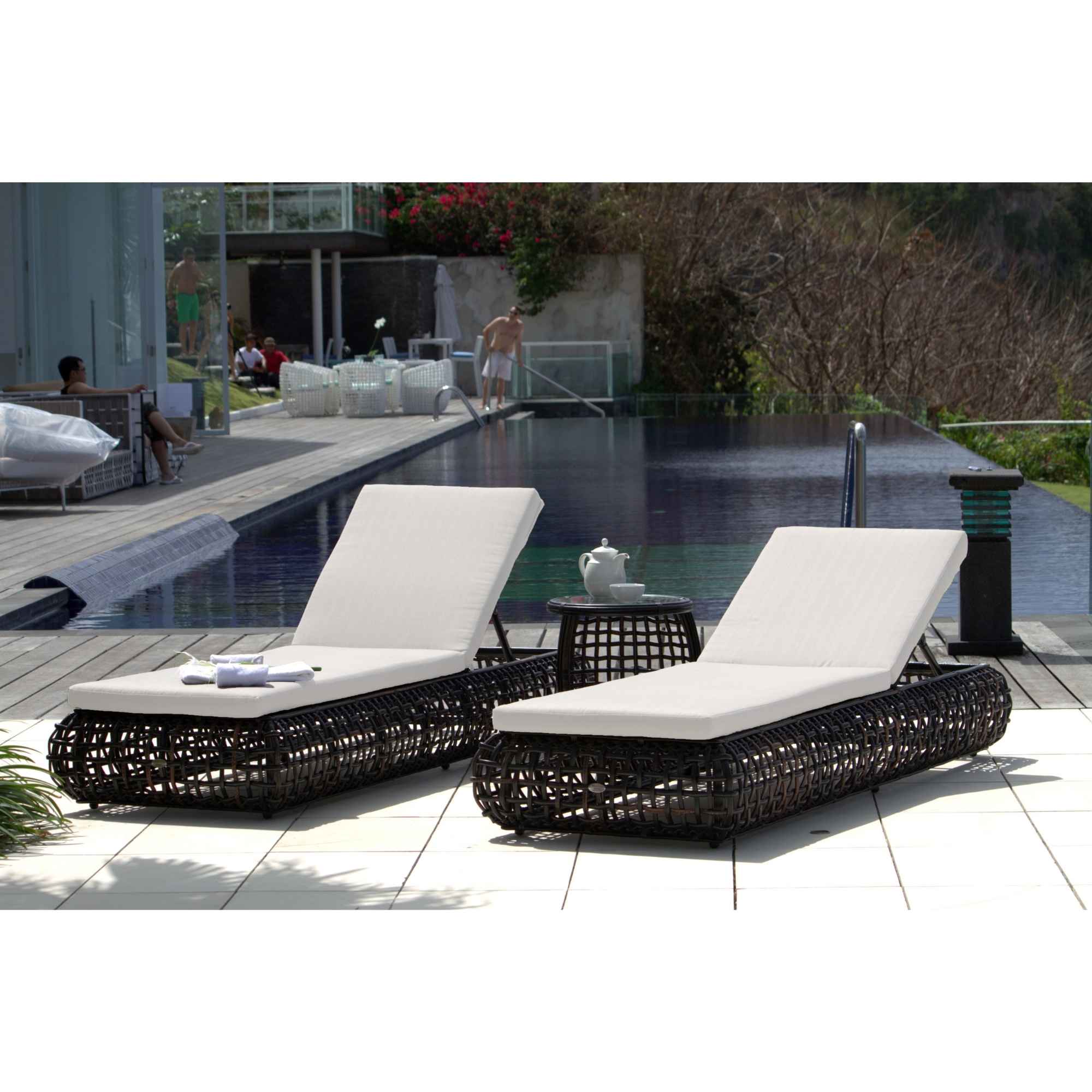 Dynasty Chaise Lounger with Sunbrella Cushion