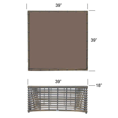 Measurement chart of a rectangular object with dimensions labeled.