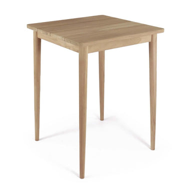 Wooden table on a white background