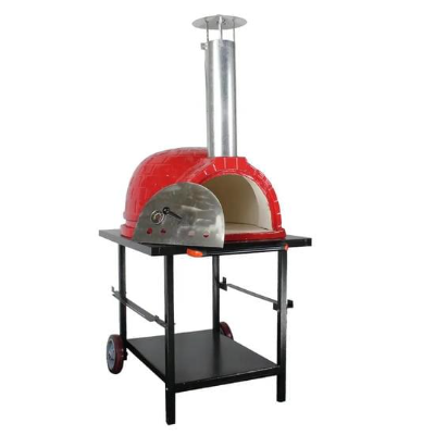 Outdoor Brick Pizza Oven w/ Chimney