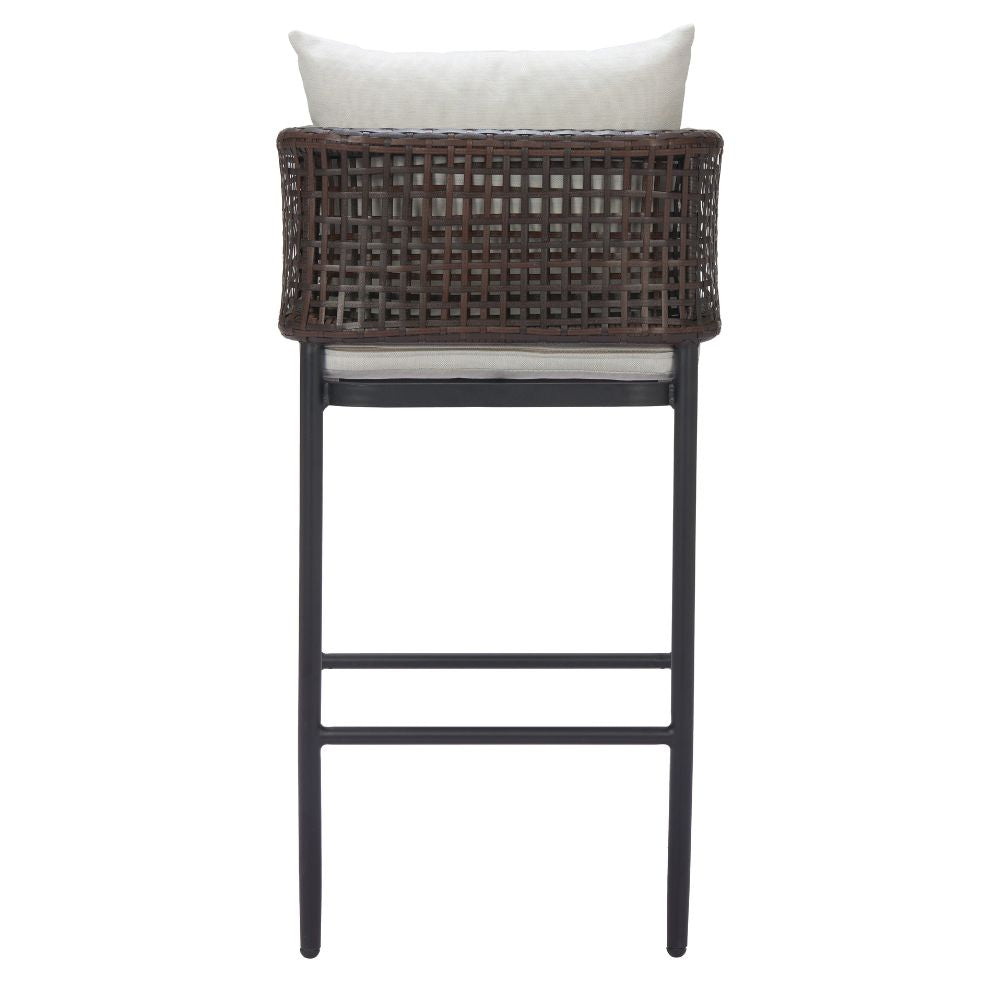 Palm Paradise Barstool Gray