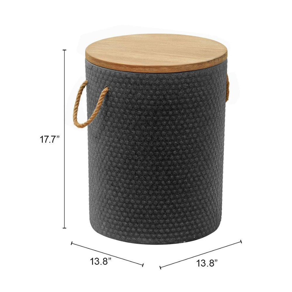 Beban Side Table Natural & Black