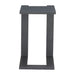 Dark gray side table on a white background