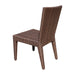 Brown wicker chair on a white background