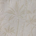 Textured wallpaper with leaf pattern in beige tones