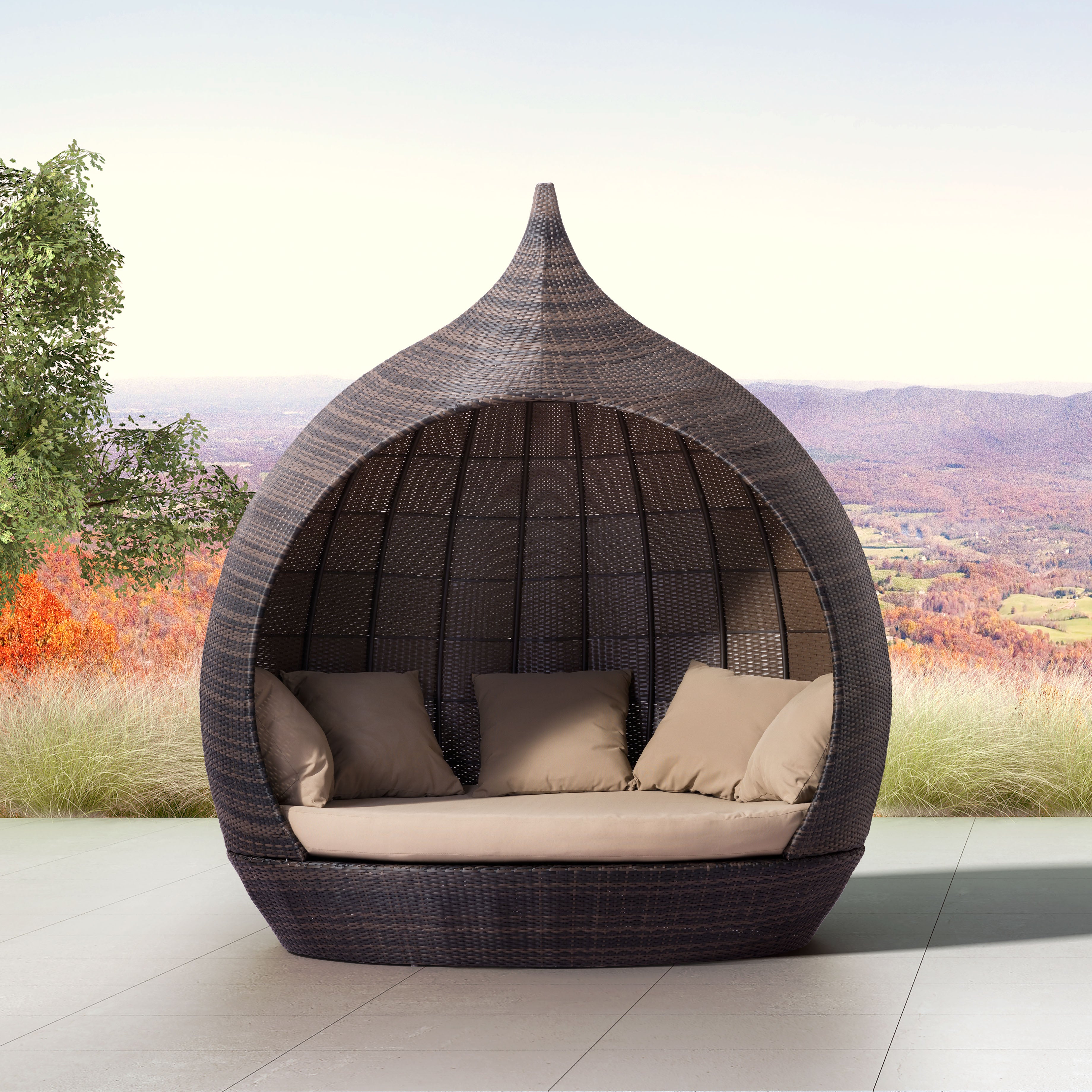 Majorca Daybed Brown & Beige