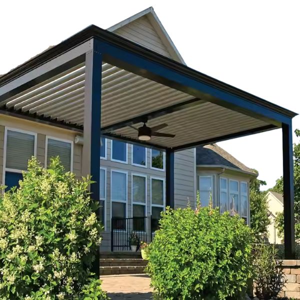 Modern Aluminum Pergola W/ Retractable Roof