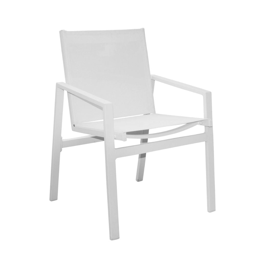 White chair on a white background