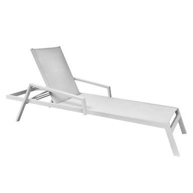 White lounge chair on a white background