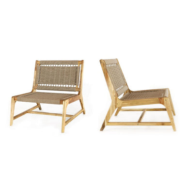 Two wicker chairs on a white background
