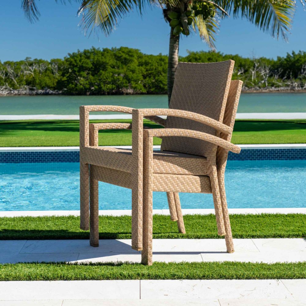 Panama Jack Austin Dining Armchairs with Cushions (Set of 2)