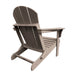 Brown Adirondack chair on a white background