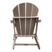Wooden Adirondack chair on a white background