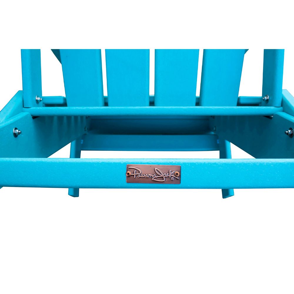Blue metal frame with a brand logo on a white background