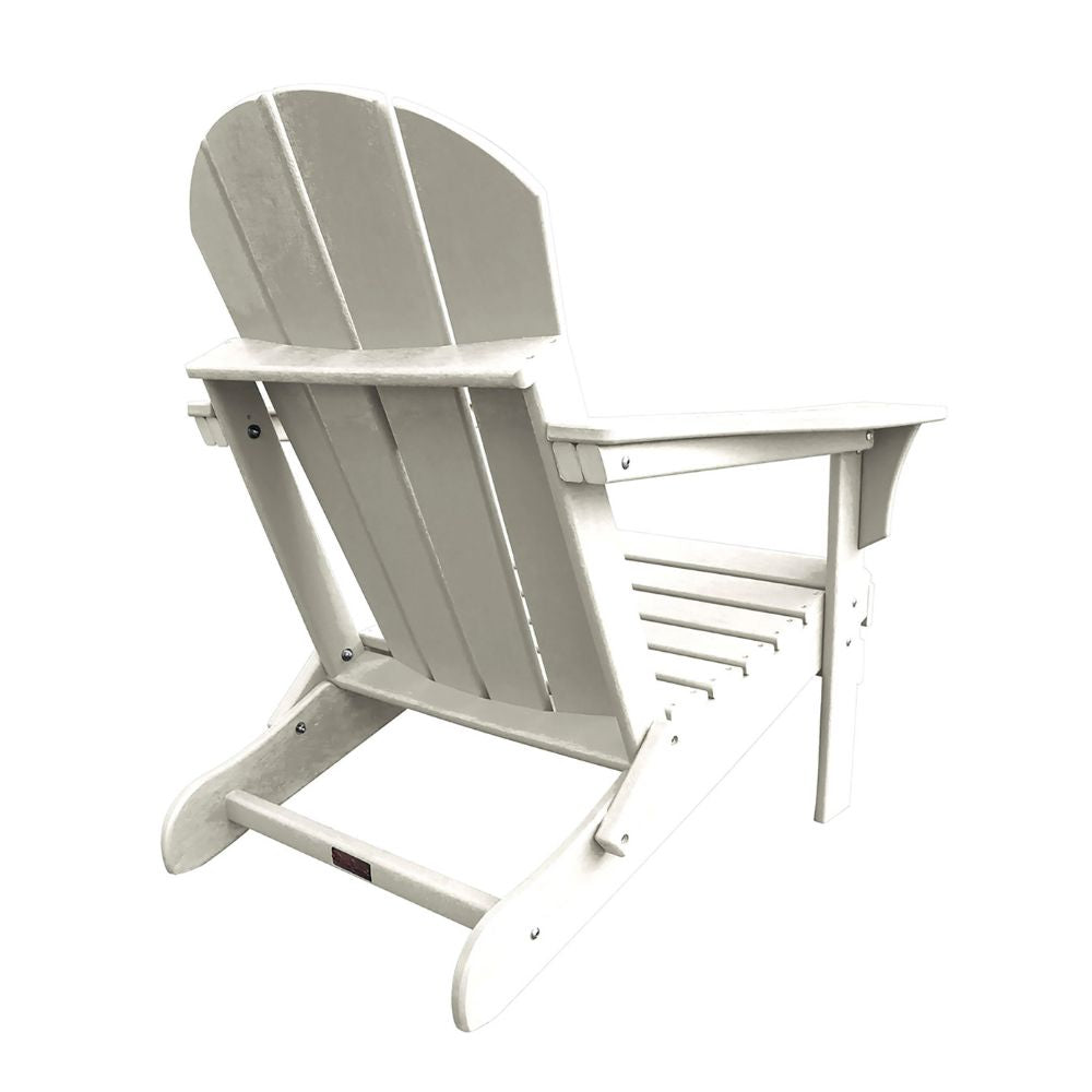 Panama Jack Polyresin Folding White Adirondack Chair