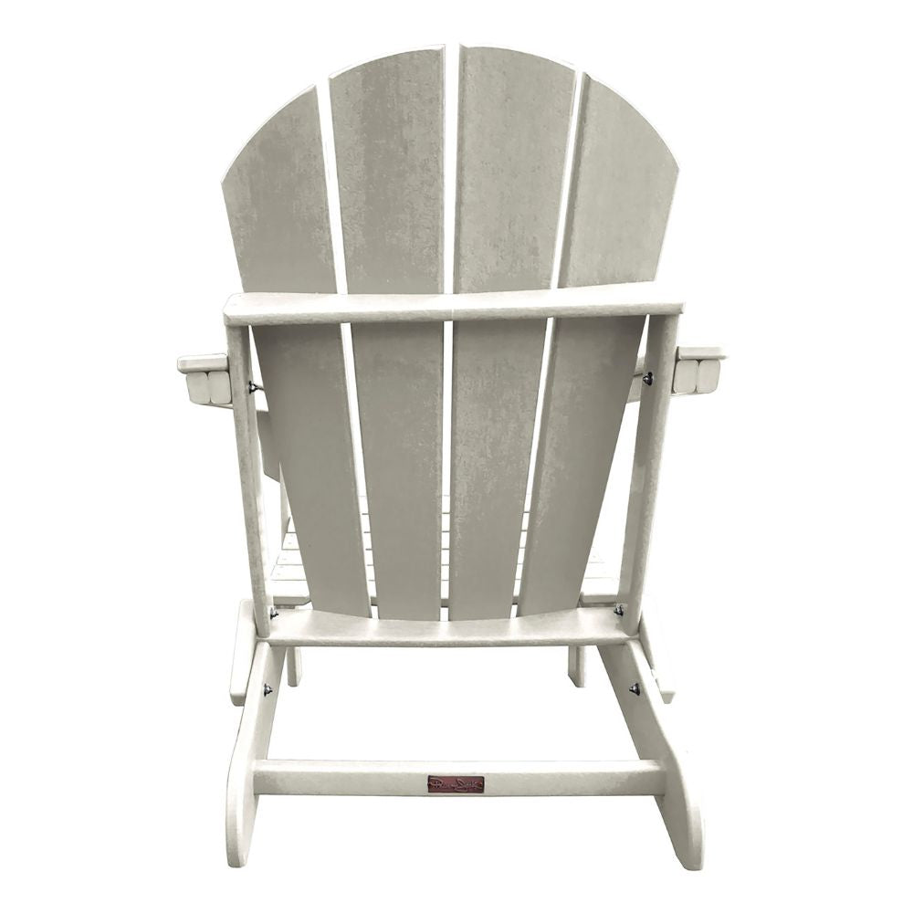 Panama Jack Polyresin Folding White Adirondack Chair