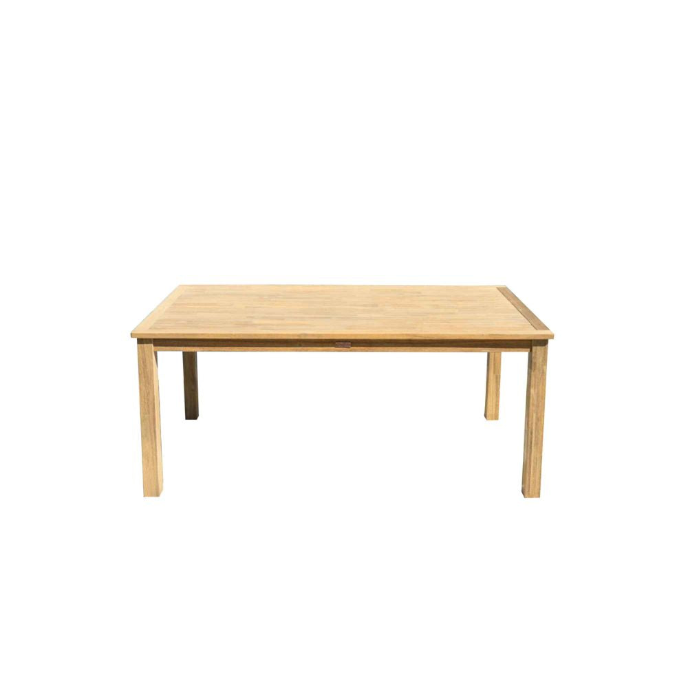 Wooden table on a white background